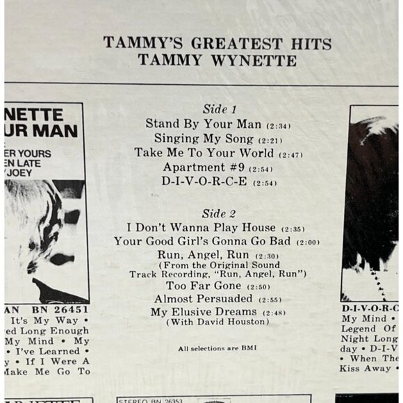 Tammy Wynette Greatest Hits Country Vinyl LP Epic 26486 in Shrink - Picture 6 of 6